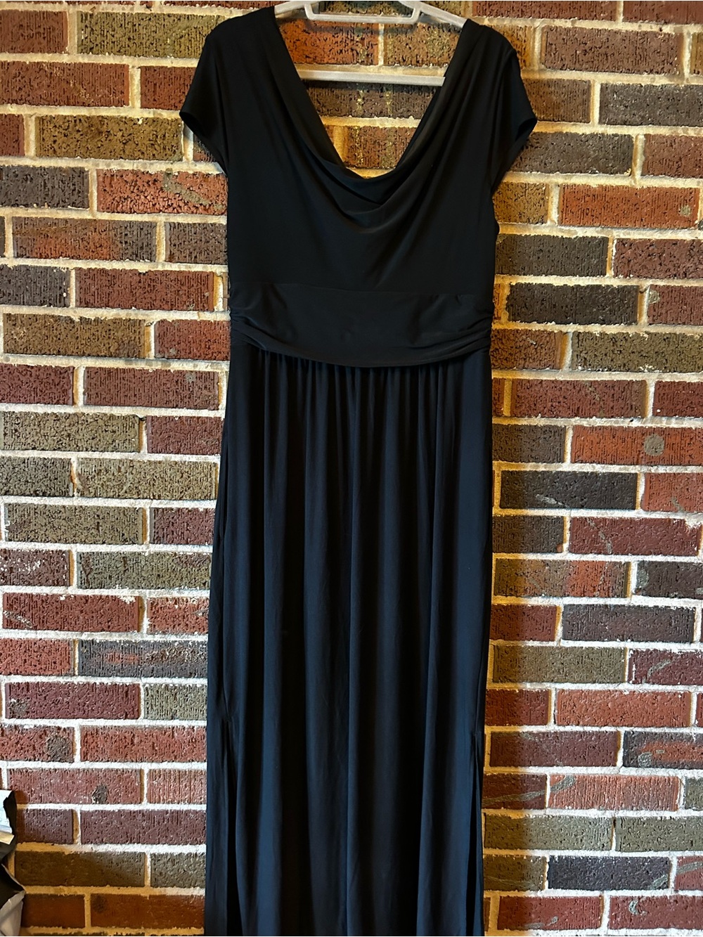 Soma Black Cowl Back Maxi Dress (L) - Picture 3 of 7